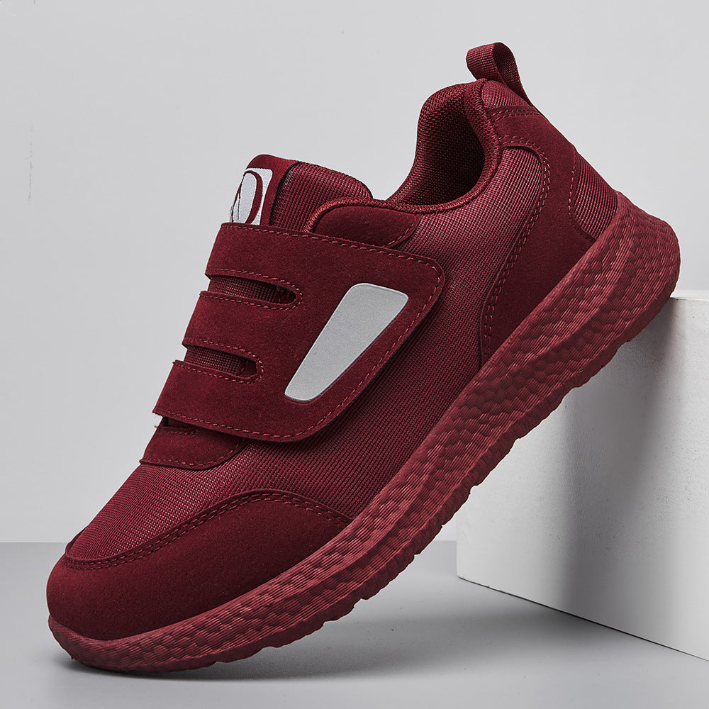Damen Sneaker Klettverschluss Strukturiert
