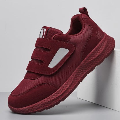 Damen Sneaker Klettverschluss Strukturiert