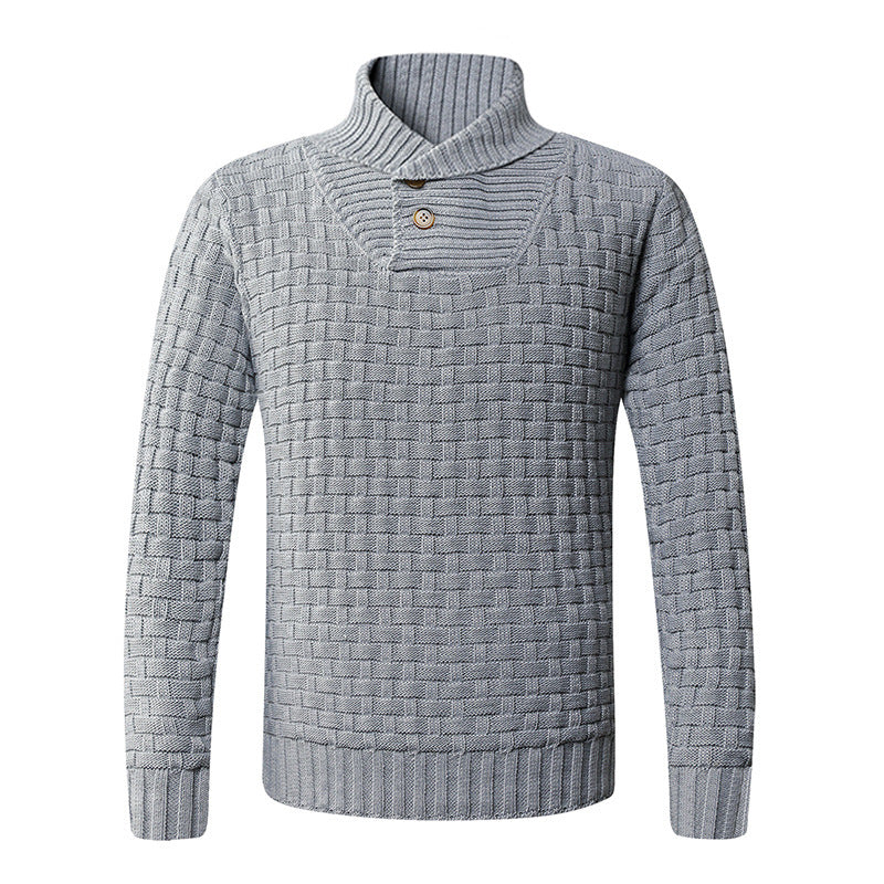 Herren Strickpullover Moderner Schalkragen Komfortabel
