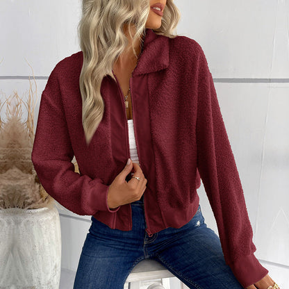Damen Freizeitjacke Teddyfell Weich Elastisch Norvielle