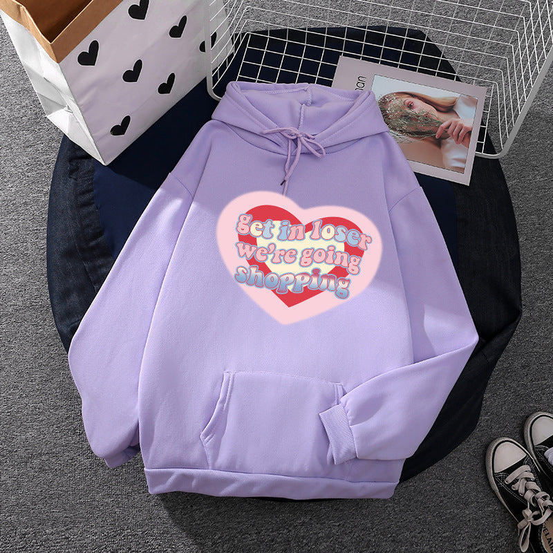 Damen Kapuzenpullover Kuschelig Grafikdesign Norvielle