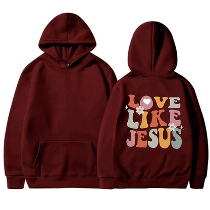 Damen Hoodie Inspirierender Aufdruck Norvielle Baumwolle
