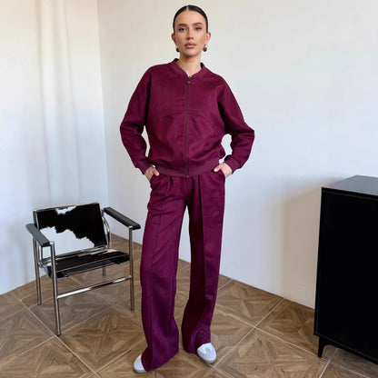 Damen Kapuzenoverall Elastischer Bund