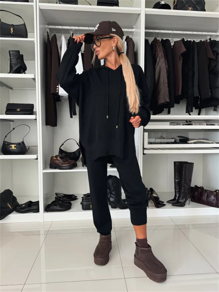 Damen Loungewear-Set mit Hoodie und elastischen Hosen Norvielle