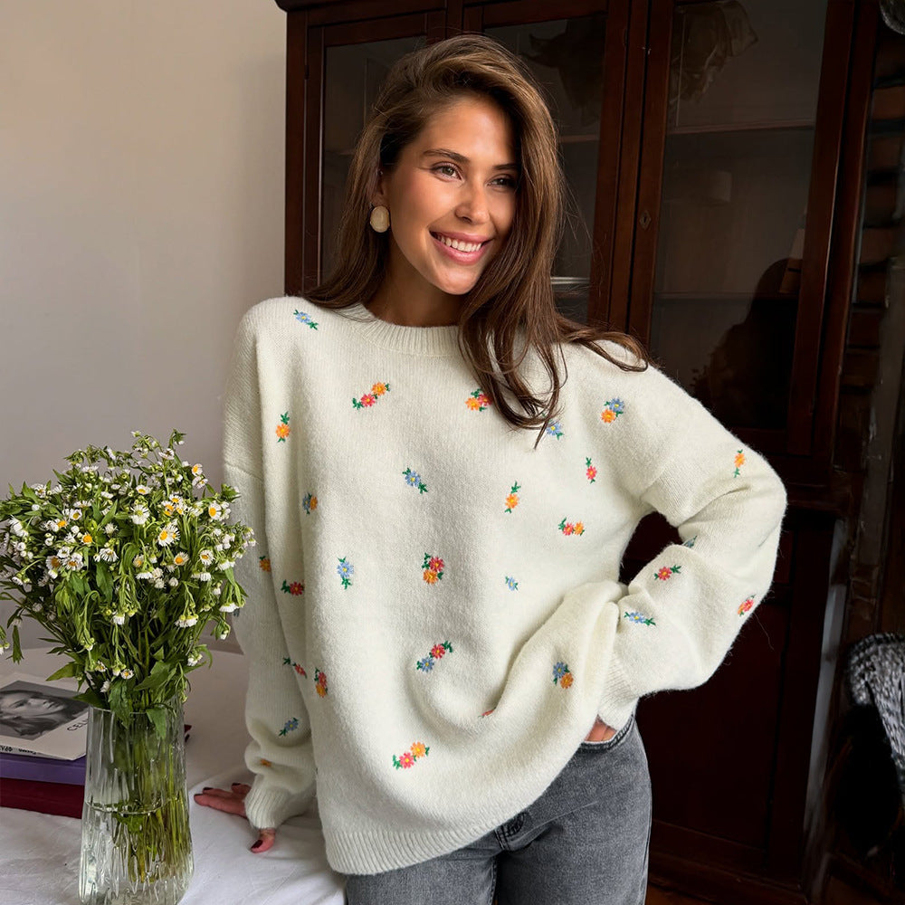 Damen Überwurf Weiches Baumwoll-Material Florales Muster Elastischer - Norvielle
