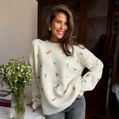 Damen Überwurf Weiches Baumwoll-Material Florales Muster Elastischer - Norvielle