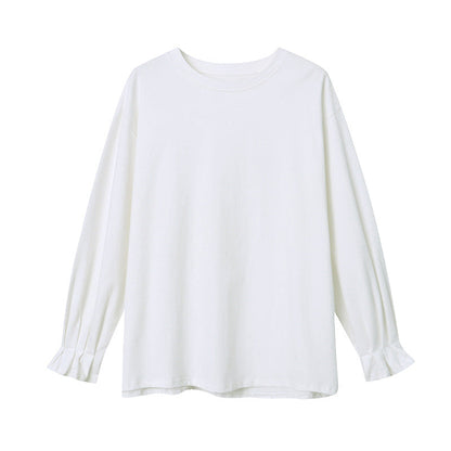 Damen Langarmshirt Rüschendetails Norvielle