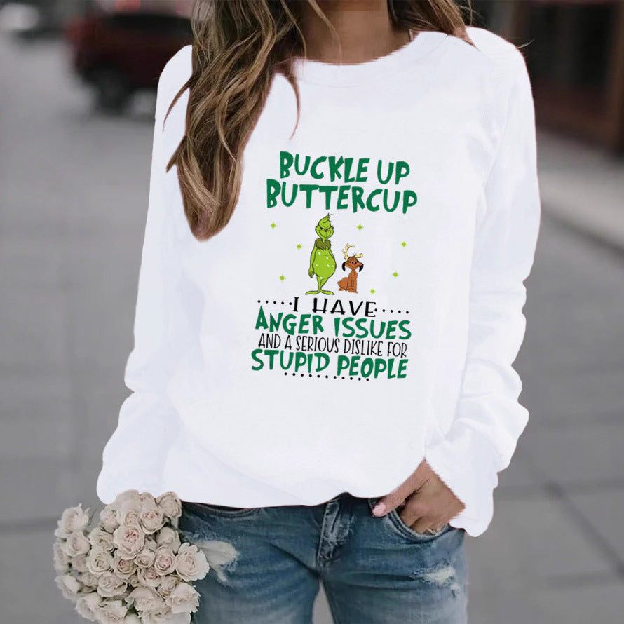 Damen Sweatshirt Humorvolles Design Norvielle