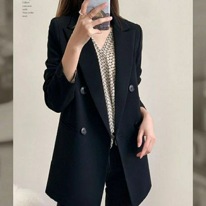Damen Blazer Doppelreiher Elegantes Design