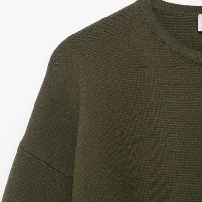 Damen Strickjacke mit Taillengürtel und Knöpfen Beige
