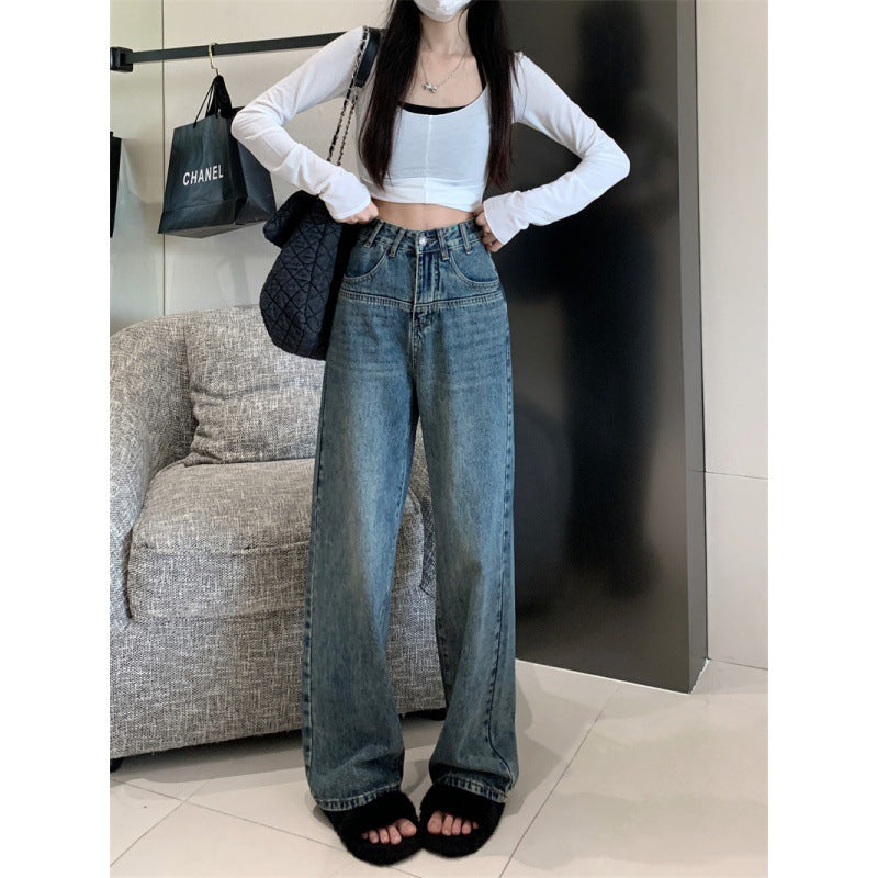 Damen Vintage Jeans Weit Norvielle