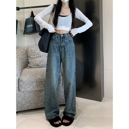 Damen Vintage Jeans Weit Norvielle