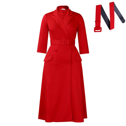 Damen Blazerkleid Tailliert Elegant