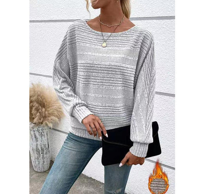 Damen Strukturpullover Weit Norvielle