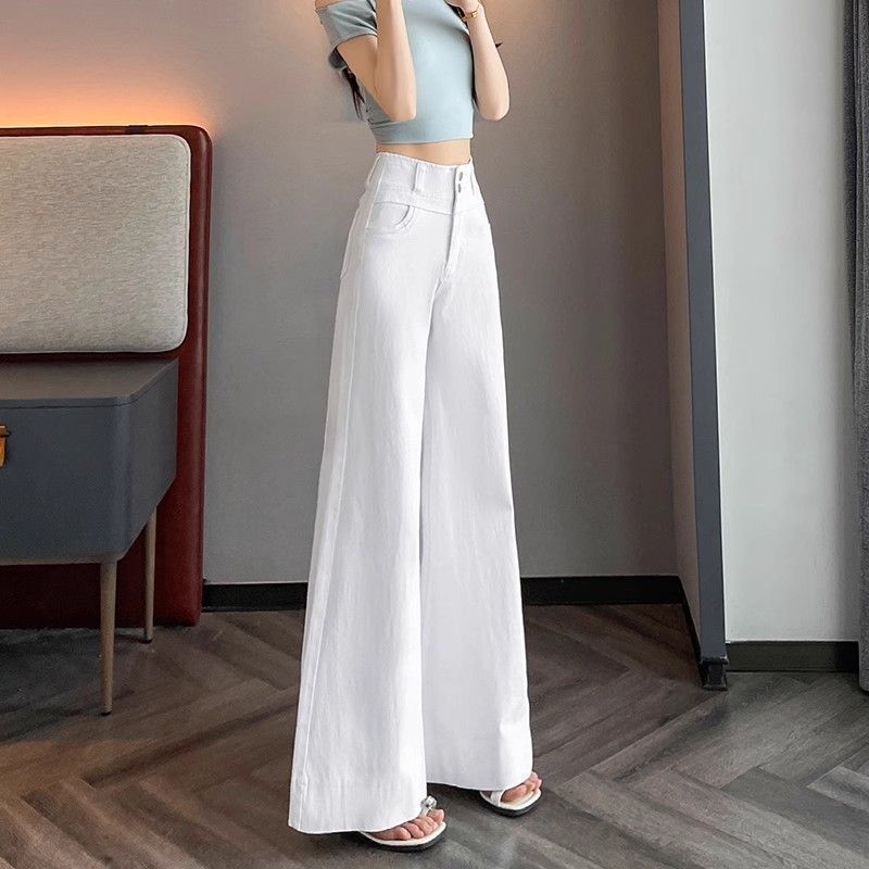 Damen Weite Denim-Hosen Norvielle wird zu: Norvielle Damen Weite - Norvielle