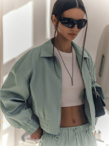 Damen Übergangsjacke Elastischer Bund Norvielle