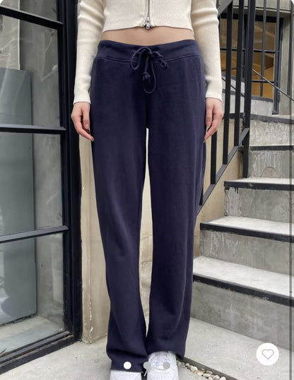 Damen Loungehose Verstellbarer Bund Bequem