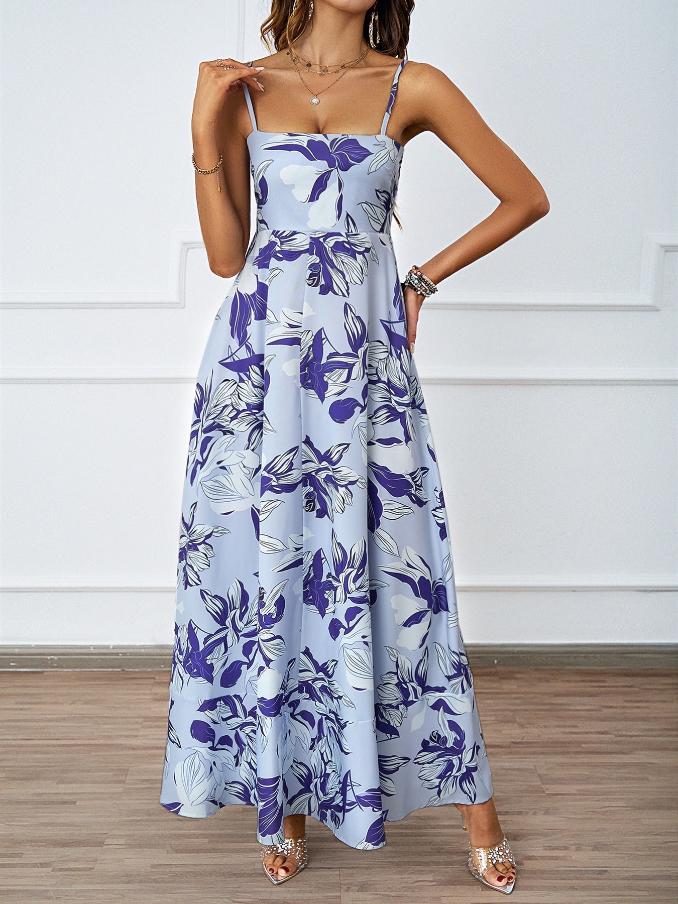 Damen Maxikleid Grafisches Muster Norvielle