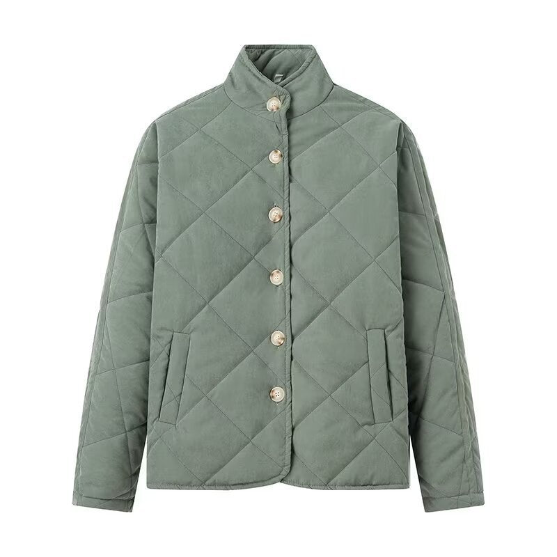 Damen Steppjacke Stehkragen Taschen Norvielle