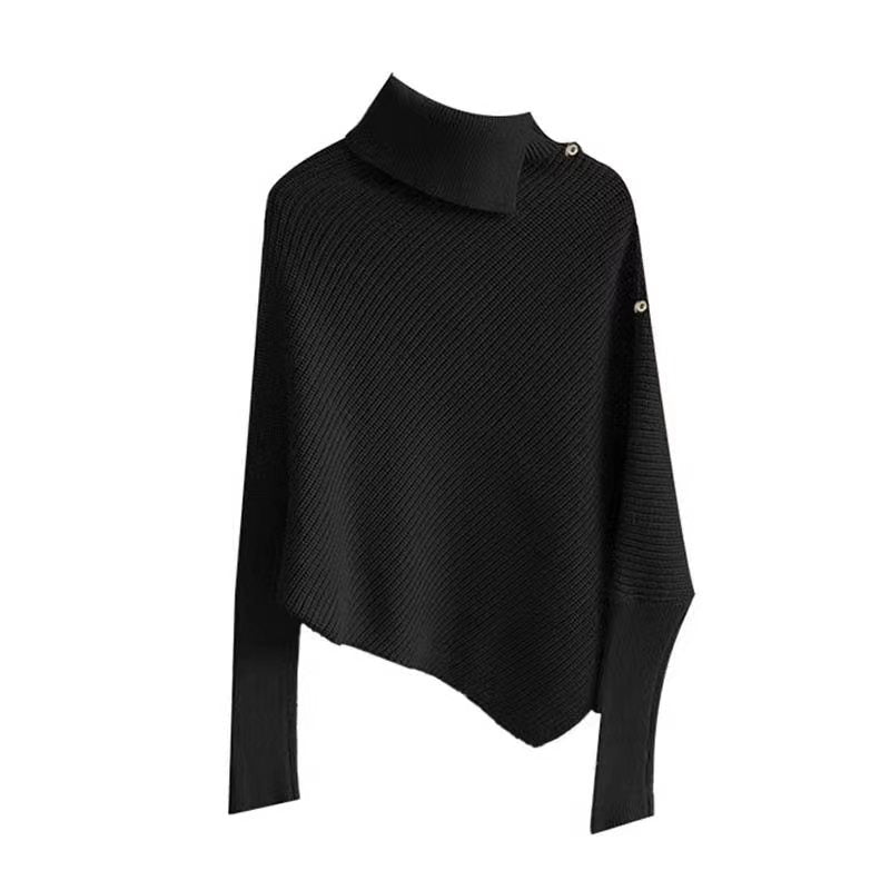 Damen Oversized Pullover Asymmetrischer Saum Norvielle