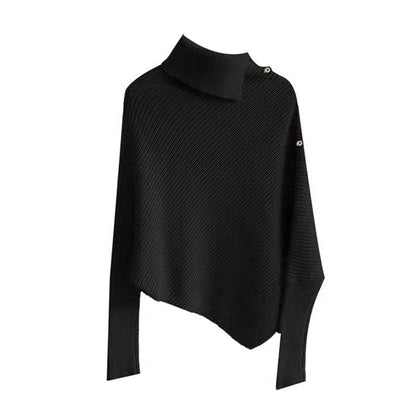 Damen Oversized Pullover Asymmetrischer Saum Norvielle