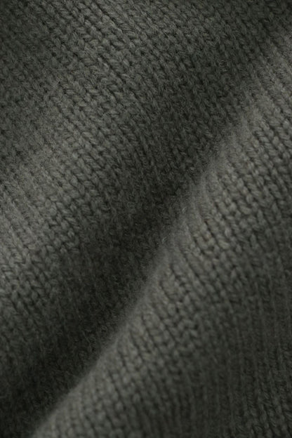 Damen Langärmliger Strickpullover Hoher Kragen Norvielle
