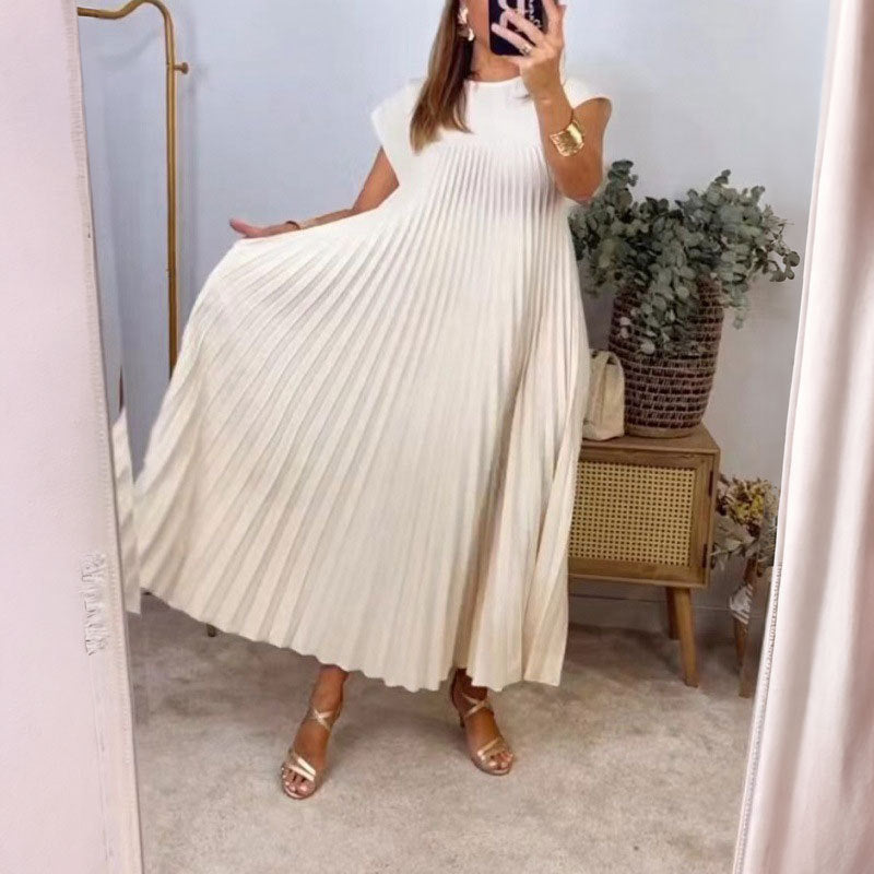 Damen Maxikleid mit Puffärmeln und hohem Schlitz Norvielle
