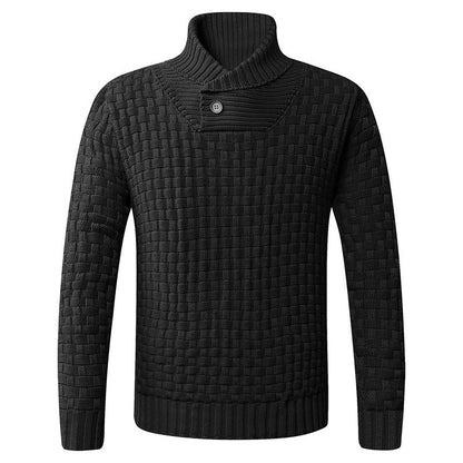 Herren Strickpullover Moderner Schalkragen Komfortabel