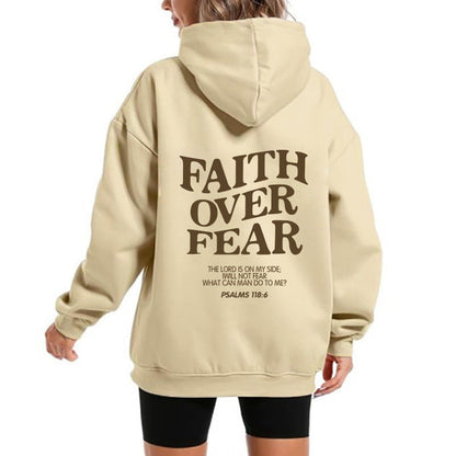Damen Kapuzensweater Bequem Motivierender Schriftzug Norvielle