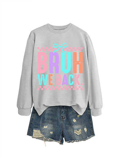 Damen Sweatshirt Bequem Fröhlicher Druck Norvielle