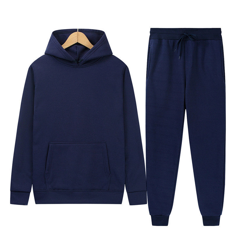 Damen Kapuzenpullover-Set Baumwollmix Jogginghose Anthrazit