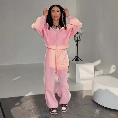 Damen Sport-Set Hoodie Jogginghose Bequem Norvielle
