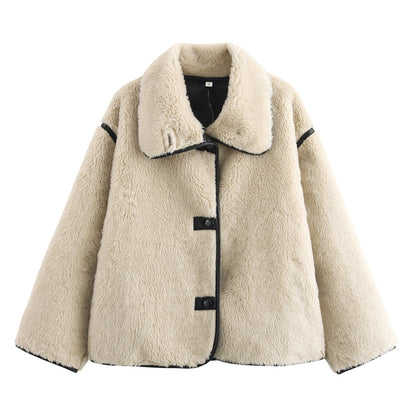 Damen Teddyjacke Kuschelig Norvielle