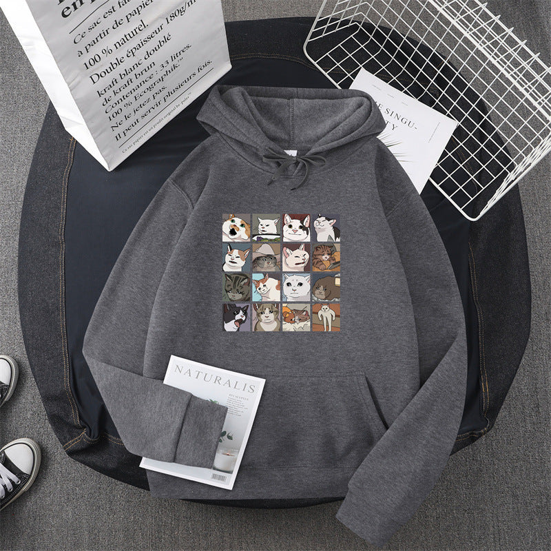 Damen Sweatshirt Tier-Motiv Norvielle