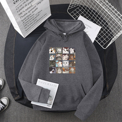 Damen Sweatshirt Tier-Motiv Norvielle