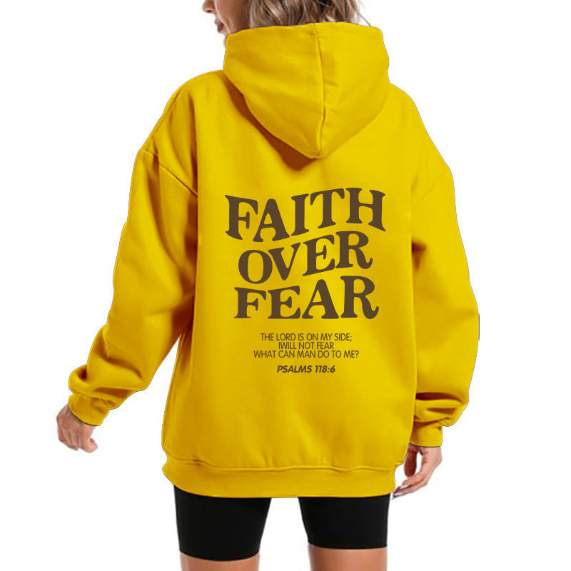 Damen Kapuzensweater Bequem Motivierender Schriftzug Norvielle
