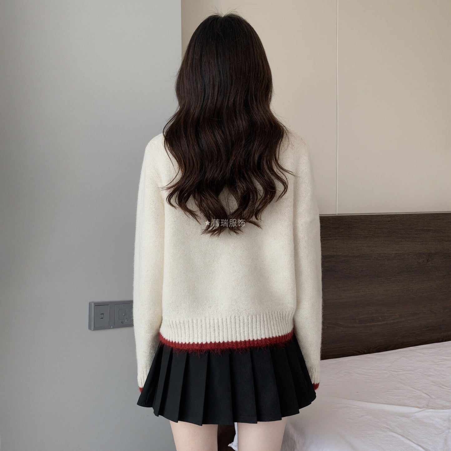 Damen Strickcardigan mit Herzknöpfen Norvielle