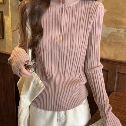 Damen Sweatshirt Stehkragen Norvielle