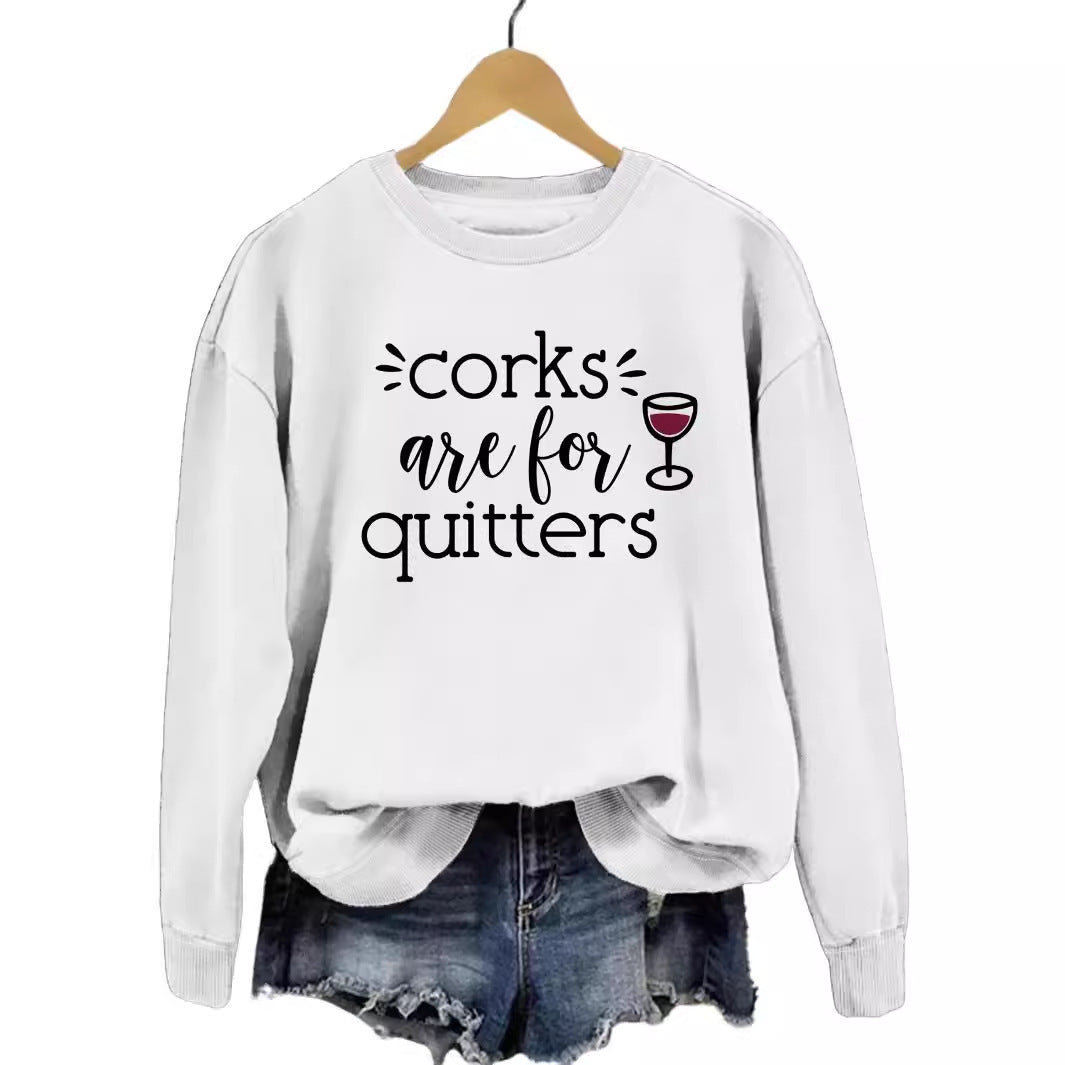 Damen Sweatshirt Lässiger Schnitt Mit Kreativem Spruch Norvielle