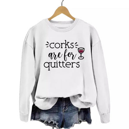 Damen Sweatshirt Lässiger Schnitt Mit Kreativem Spruch Norvielle