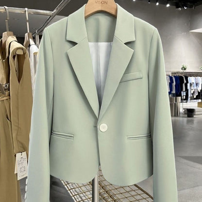 Damen Blazer Tailliert Schmal Revers Norvielle