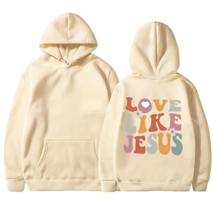 Damen Hoodie Inspirierender Aufdruck Norvielle Baumwolle
