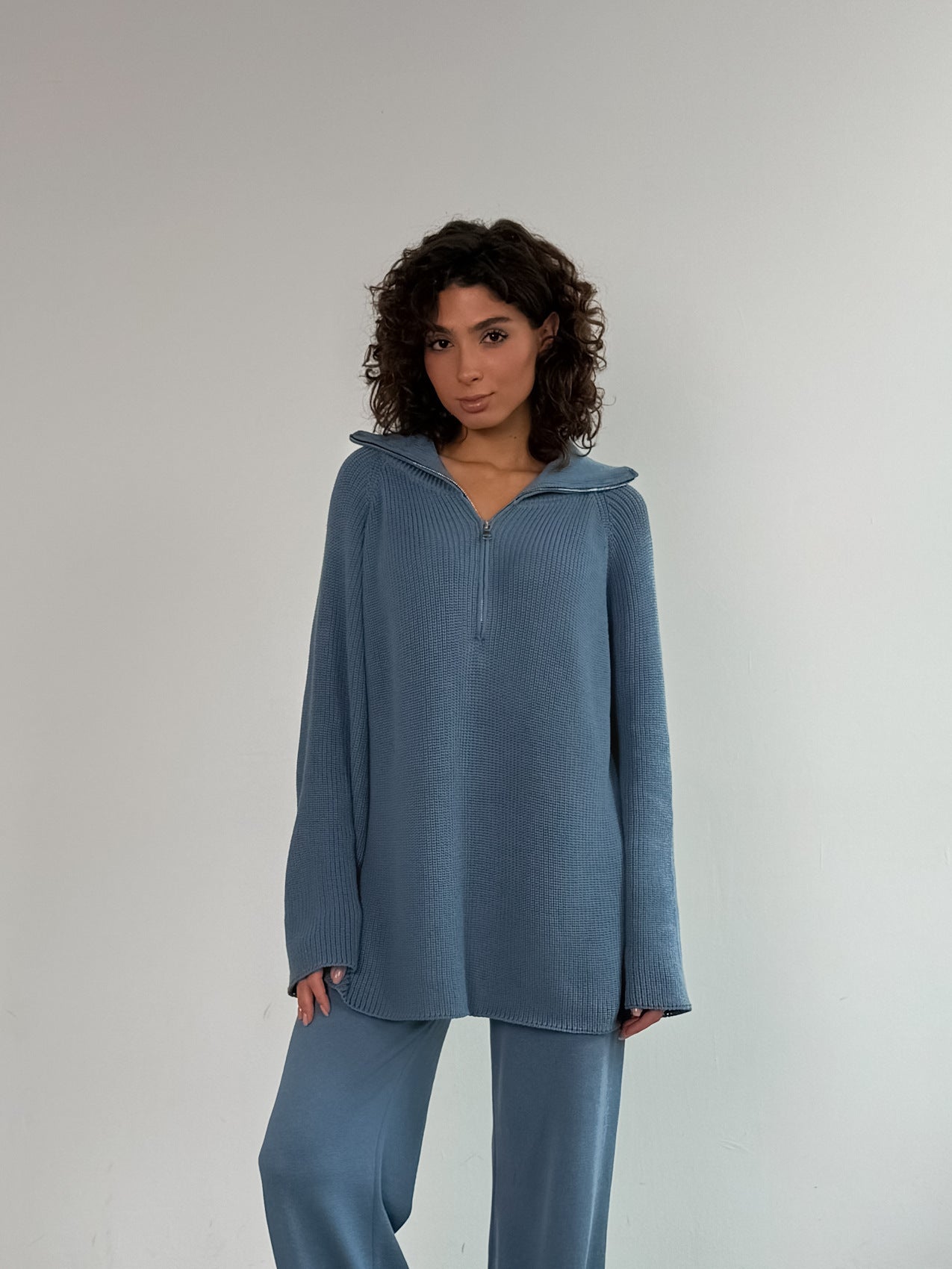 Damen Pullover Hochkragen Norvielle