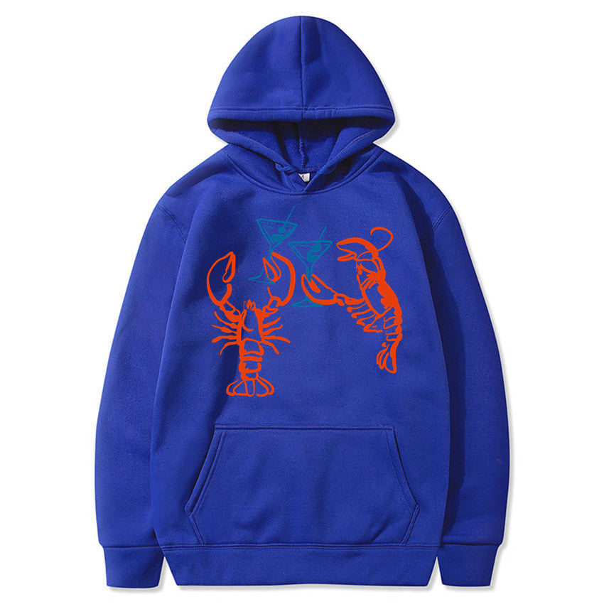 Damen Kapuzenpullover Hummer Motiv