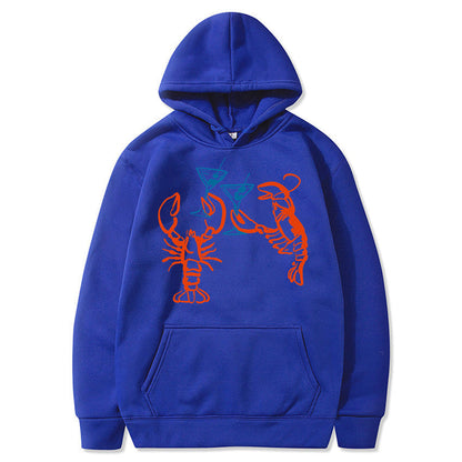 Damen Kapuzenpullover Hummer Motiv