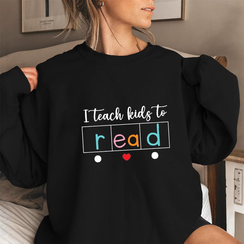 Damen Sweatshirt Kreatives Lehrmotiv Norvielle