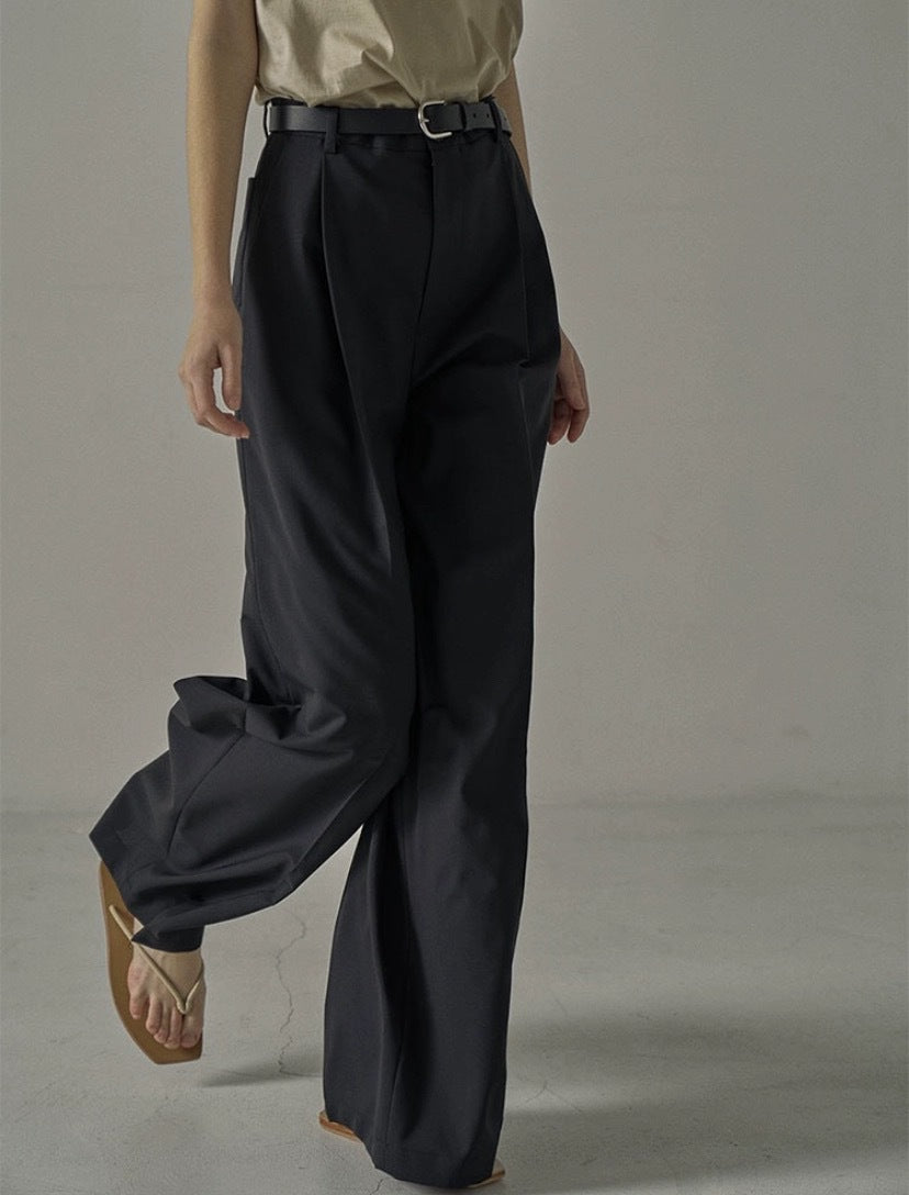 Damen Hochbundhose Weit Norvielle Mit Gürtel