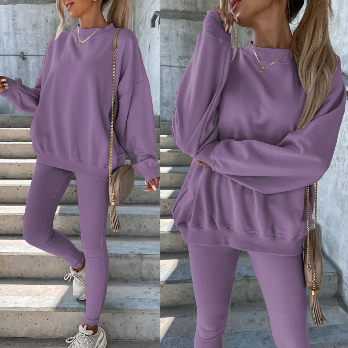 Damen Sweatshirt Leggings Set Norvielle