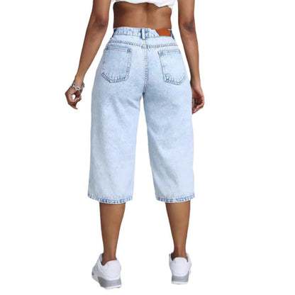 Damen Culotte Jeans Komfort Norvielle