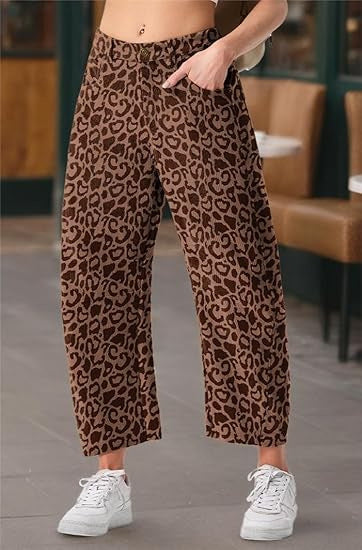 Damen Cordhose Weite Passform mit seitlichen Eingrifftaschen Norvielle